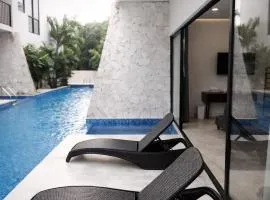 NEW 2 bed swim-up, gril with jacuzzi Aldea Zamá