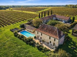 Beautiful Rural Escape with Pool, Snooker, Views, hotel a Pellegrue
