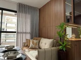 Studio moderno, rooftop com piscina, próx UFU