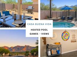 Casa Buena Vida Vacation Home Heated Pool Games Views, Hotel in Oro Valley