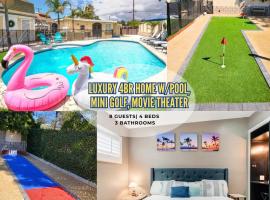 Spacious 4BR w/ Pool, Spa, Mini Golf & Game Lounge, hotel a Chula Vista