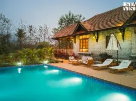 StayVista at Orchard by the River with Bonfire, BBQ