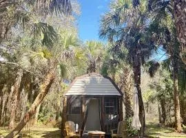 Secluded Off-the-Grid Cabin with Tropical Land Near Cocoa, Florida