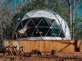 Unplug and Unwind in a Modern Dome with Firelight Evenings and Starry Skies in Traphill, North Carolina