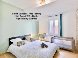5 mins to Basel - Private Parking Space - Fully Renovated