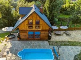 Polana Słowikowa 5 star- domek w górach z jacuzzi, sauna,basen,ogród z lasem, kominek i narty