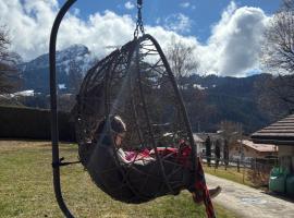 Cozy apartment in the heart of the Alps – hotel w mieście Chateau-d'Oex