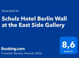 Schulz Hotel Berlin Wall at the East Side Gallery, hotel v Berlíně