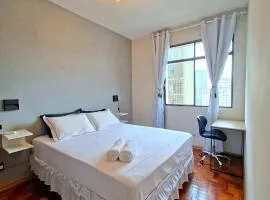 Centro de BH, Ar-Condicionado, Wi-Fi Rápido, 6min Rodoviária, Portaria 24h