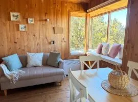 Cozy Cabin in Chiloé Wifi in Native Forest and Ocean View Retreat
