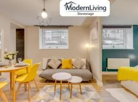 Modern Living Stevenage 1 bed apartment Town Centre Tesco at Doorstep up to 4 people