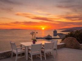 Villa Oceania, hotel i Tourlos
