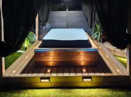 salle de cinéma et jaccuzi