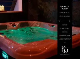 LA BULLE BLEUE - Espace détente cosy avec jacuzzi et grand écran
