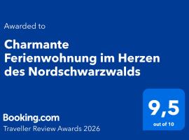 Haiterbach에 위치한 호텔 Charmante Ferienwohnung im Herzen des Nordschwarzwalds