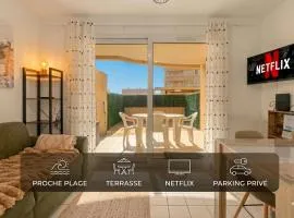 Le Sirocco - Parking - Terrasse - Accès plage