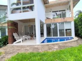 Beach House in Ayampe with private heated pool