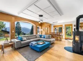 Chalet Campanule a Anzere avec vue sur les Alpes