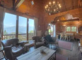 Chalet Isbane a Anzere avec vue sur les Alpes