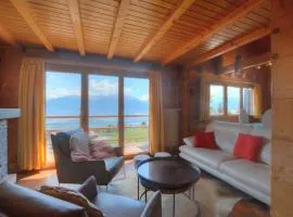 Chalet Cytises a Anzere avec vue sur les Alpes