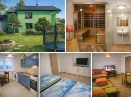 Přízemní útulný apartmán s vlastní saunou
