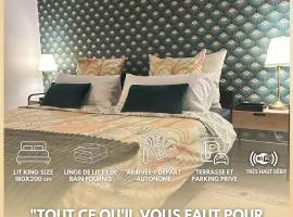 Maison cosy avec terrasse & parking - 5min de Tours