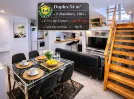 Duplex 54 m2, 2 chambres, 3 lits, climatisé avec parking privé 500 m du centre - Gîtes La Tarine