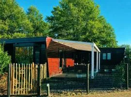 Rustiek Boschalet Sven Veluwe met Omheinde Tuin