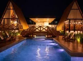 Cabana Praiana Romântica com Hidro