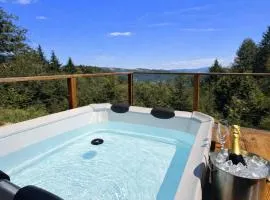 Chalet isolé avec jacuzzi et vue panoramique