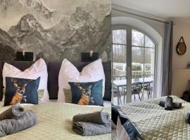 Lindners Hideaways - Gutshof Pine Retreat - Blick ins Grüne - Sauna - In Villa - Terrasse - Garten mit Rehgehege - Frühstück - SKI - Arber - Osser - bis 5 Pers, hotell i Hohenwarth