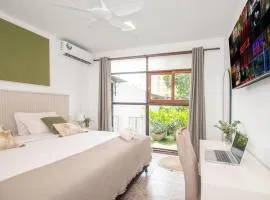 Habitación privada con terraza y WiFi rápido en el centro