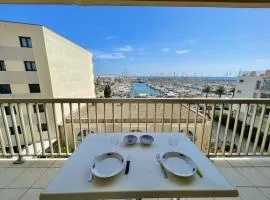 Appartement PORT vue mer-CANET PLAGE CR100-028