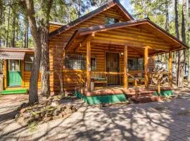 Near Scenic Trails! Woodsy Log Cabin in Lakeside