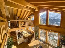 Chalet Boder - Vue MontBlanc - Cheminée