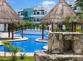 Casa con alberca y jardín en Cancún, hotel en Cancún