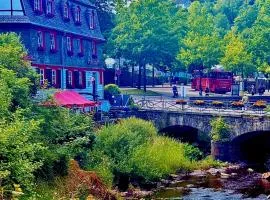 Historisches Fachwerk Haus am Fluss