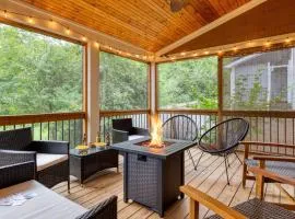 Covered Deck Firepit Black Mountain Retreat Sweetgum by AvantStay