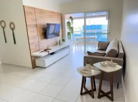 Vista para o lindo Mar de Bertioga para até 6 pessoas