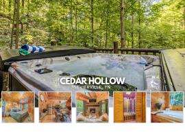Romantic Escape for 2 Views, HotTub, Sauna & Dogs, хотел в Сивиървил
