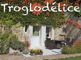 Troglodelice, hotel in Azay-le-Rideau