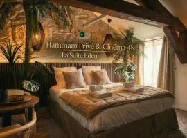 Suite Luxe Eden - Hammam Privé et Cinéma Immersif - Expérience unique