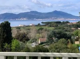 Corsicadream Arone superbe appartement dans villa, vue panoramique mer, piscine, proche Porticcio