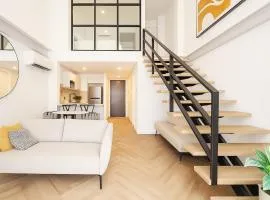Casco Viejo 1BR Loft - Rooftop Pool Gym & Balcony
