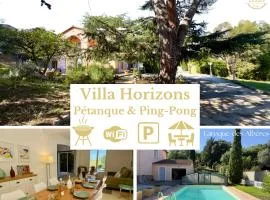 Villa Horizons-Spacieuse-Climatisation-Piscine privée-Terrain de pétanque & Table de Ping-Pong-SudSejourConciergerie
