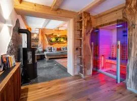 Bergromantik Ferienwohnung Harmonie mit Sauna, Whirlpool und Bergblick