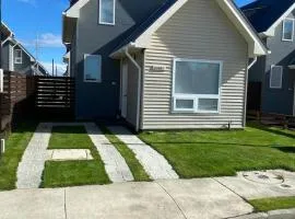 House in a residential neighborhood