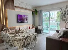 Apto Alamanda 2 Quartos todo climatizado, sacada c/churrasqueira