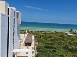 Departamento frente al mar en San Bruno, Yucatan, hotel di San Bruno