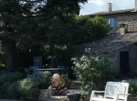 Jardin avec vue, grande piscine et mas divisé